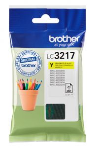 CARTOUCHE JET ENCRE BROTHER LC3217 JAUNE